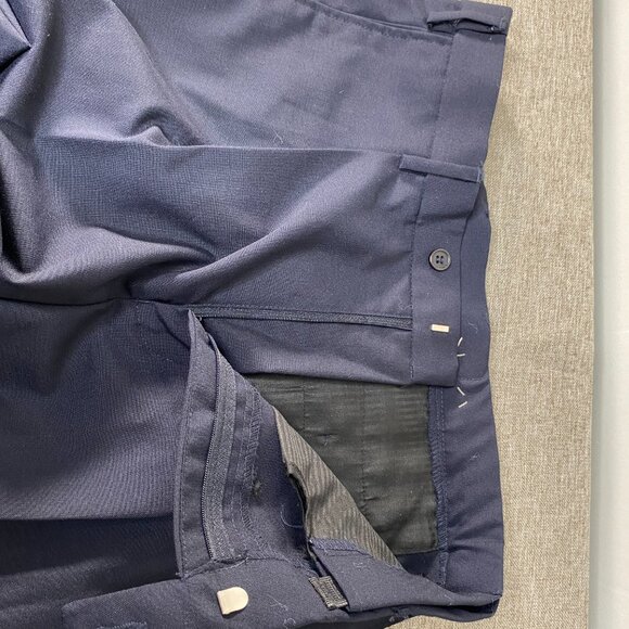 Louis Martin Wool Blend Pleated Uniform Dress Pants Women's 12 Navy Blue NWT - Picture 4 of 15